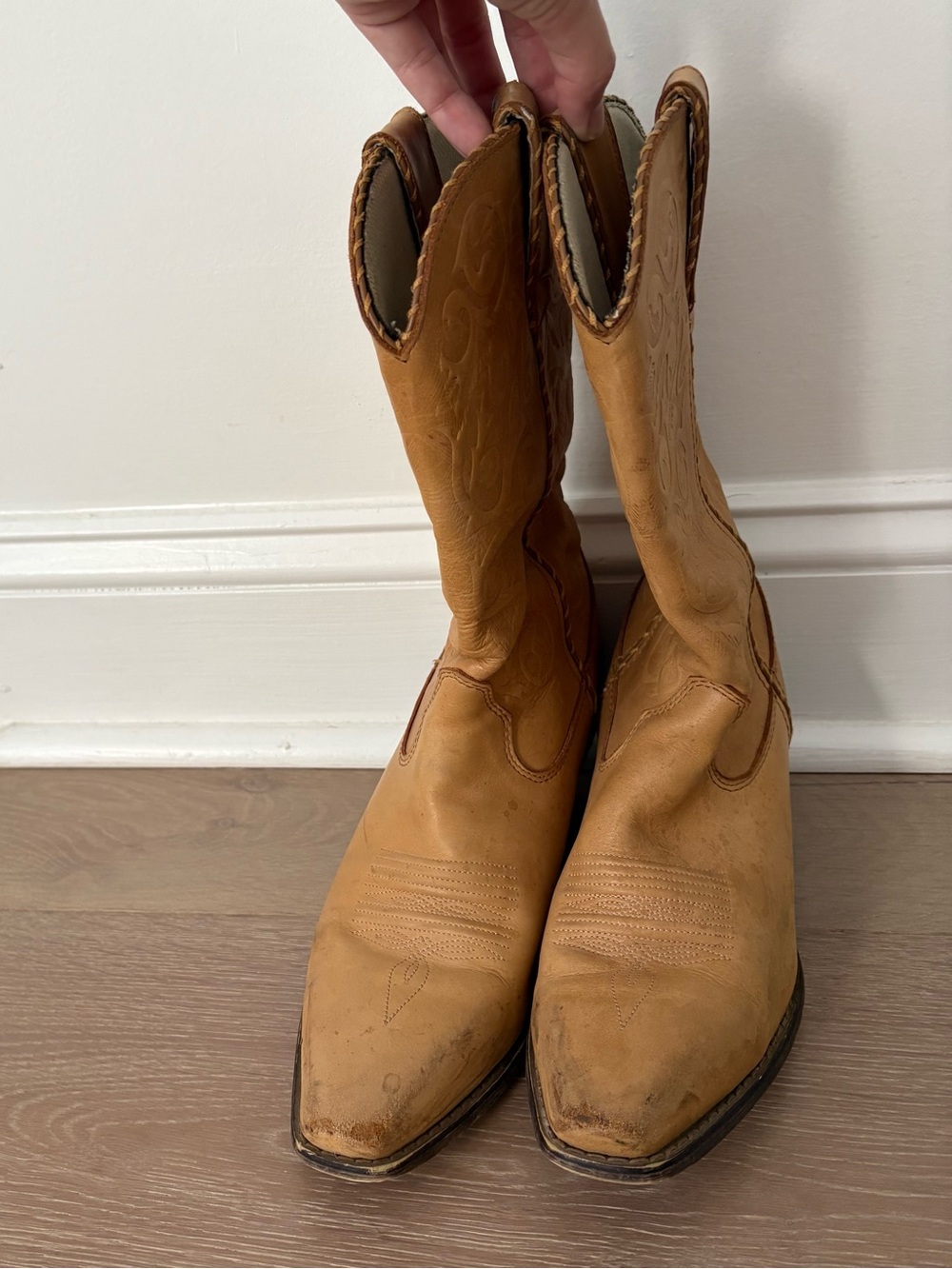 Durango Brown Leather Western Cowboy Boots